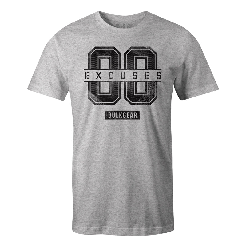"00 EXCUSES" Uni-Flex Tee (ATHLETIC HEATHER)