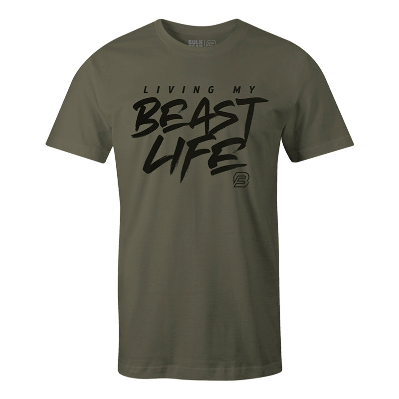 "LIVING MY BEAST LIFE BFE" Uni-Flex Tee (MILITARY)