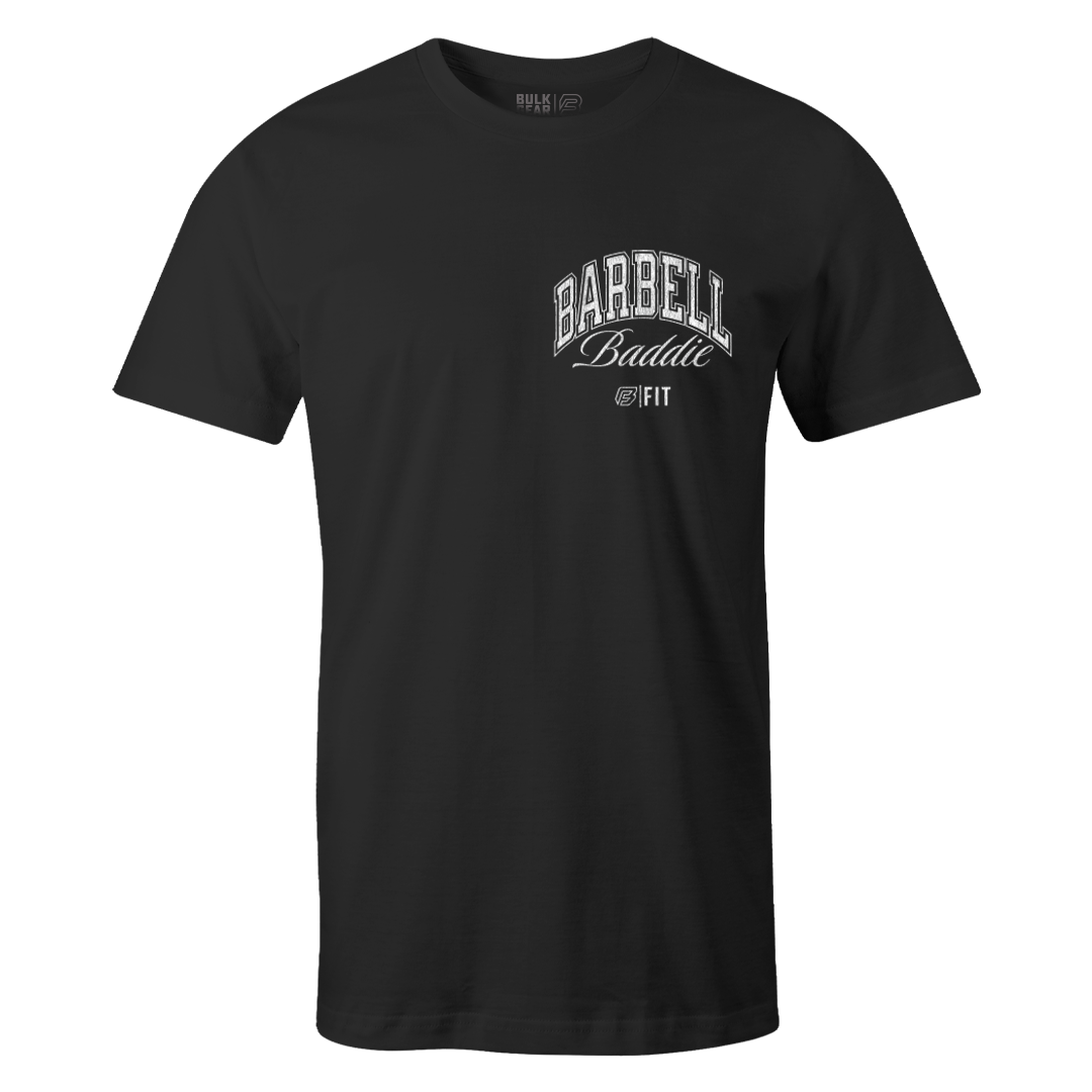 "BARBELL BADDIE" Uni-Flex Tee (BLACK)