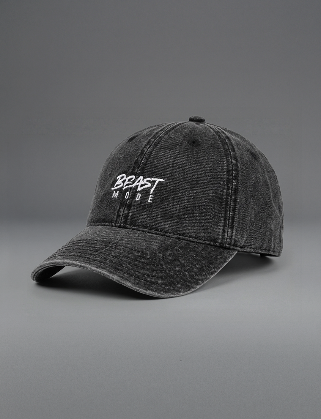 "BEAST MODE" Dad Hat (BLACK WASH)