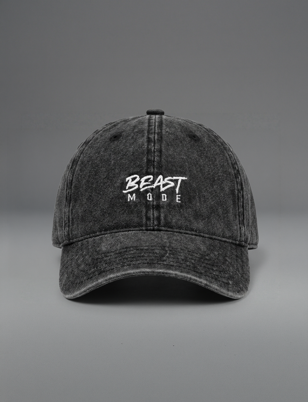 "BEAST MODE" Dad Hat (BLACK WASH)