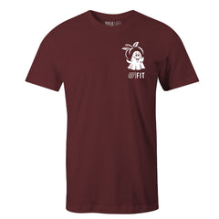 "BOOOTY FOCUS" Uni-Flex Tee (BURGUNDY)