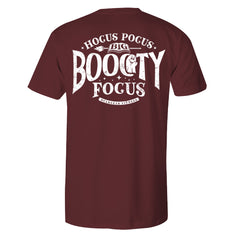 "BOOOTY FOCUS" Uni-Flex Tee (BURGUNDY)