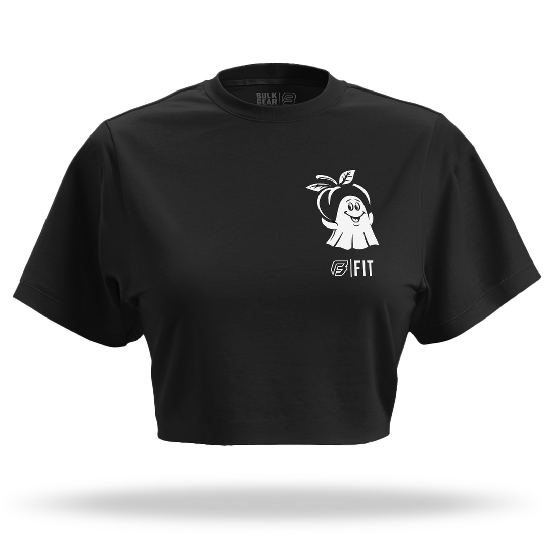 "BOOOTY FOCUS"  Crop Top (BLACK)