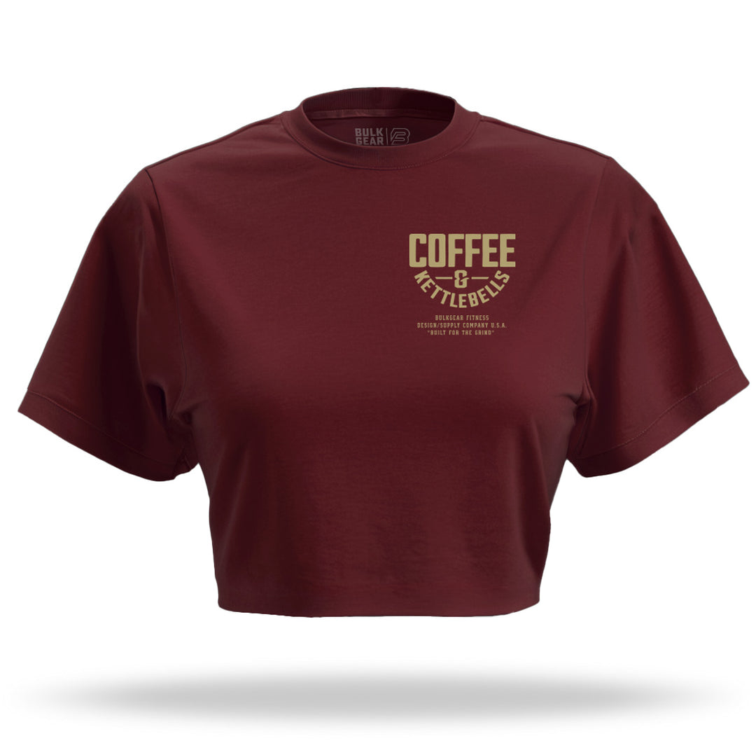 "C&K" Crop Top (BURGUNDY)