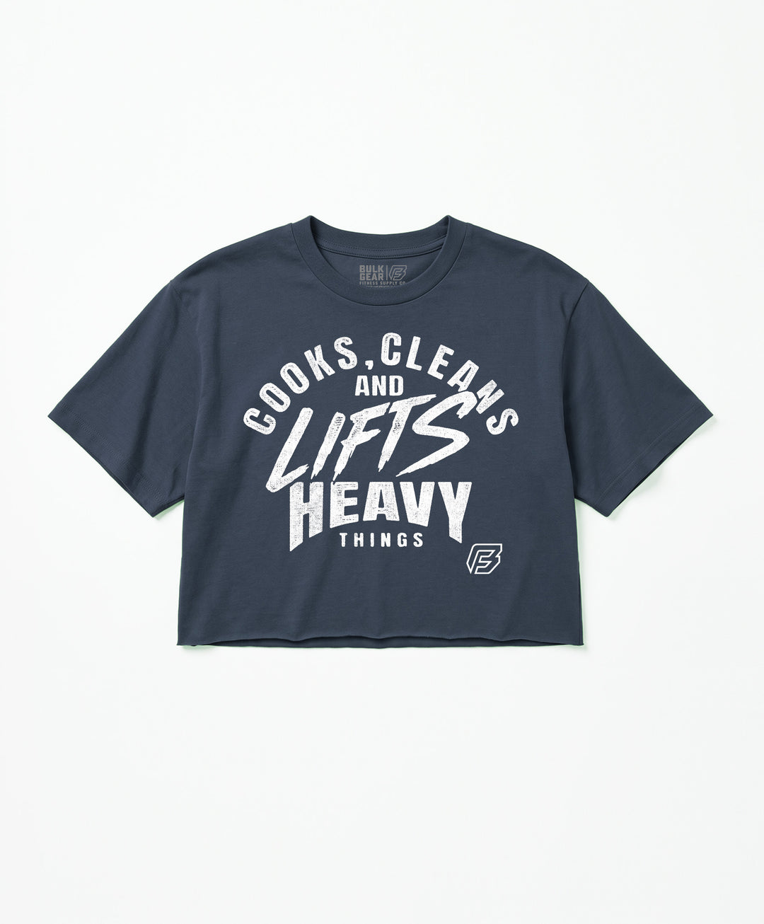 "COOKS AND CLEANS" Crop Top (INDIGO)