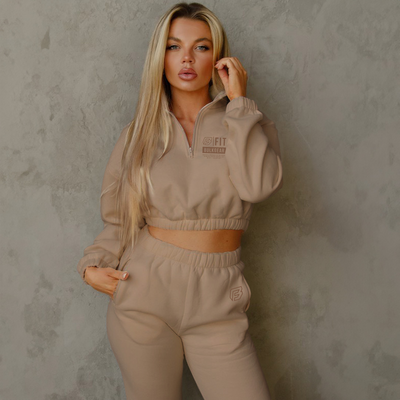 LUXE ESSENTIAL JOGGER SET (TAUPE) Small Only