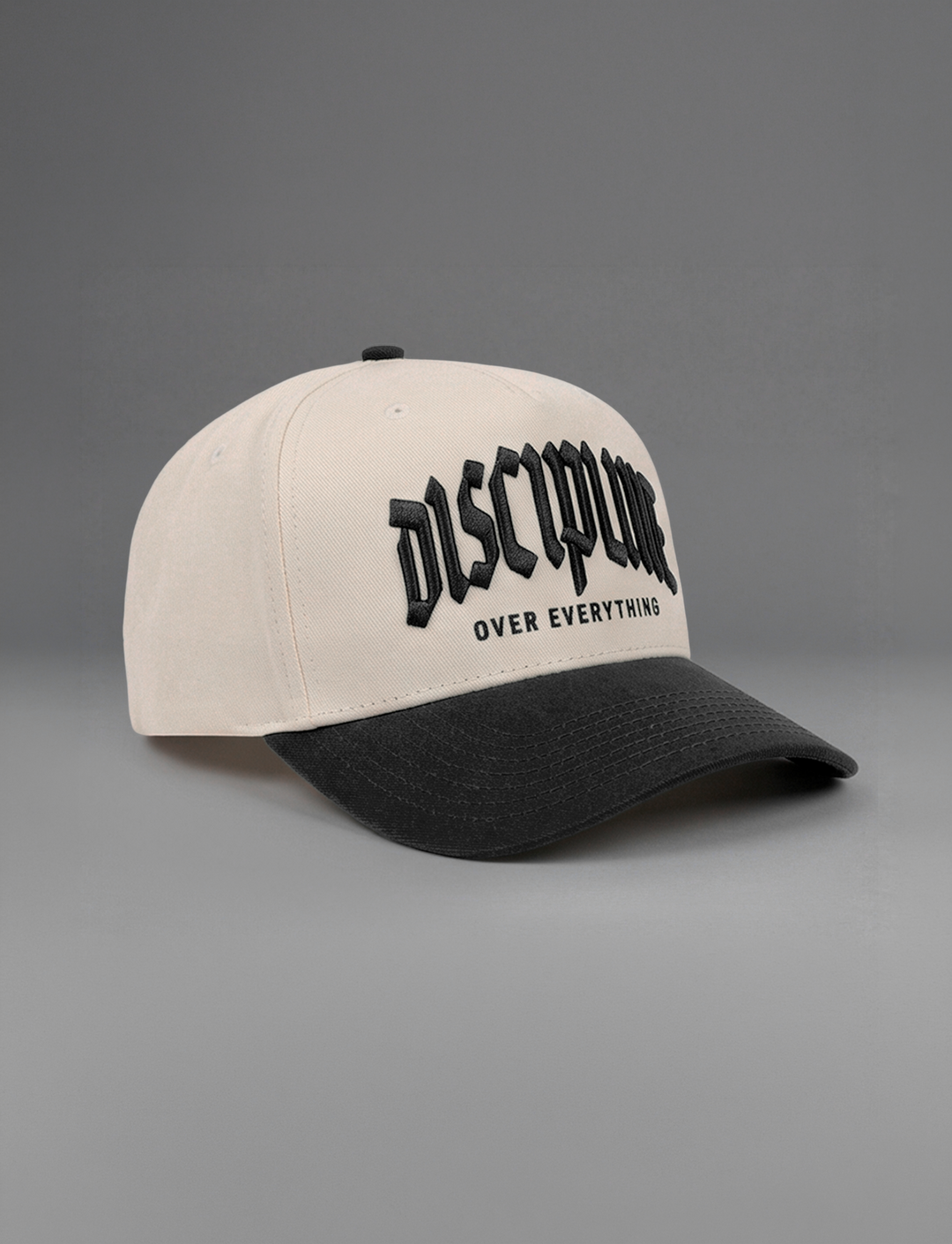 DOE BLACKLETTER HAT (KHAKI w/ BLACK)