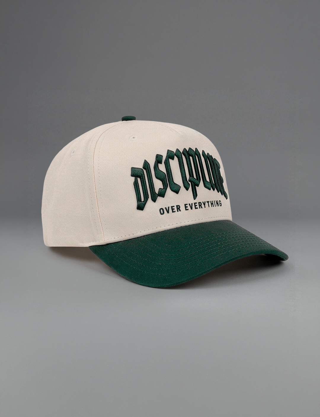 DOE BLACKLETTER HAT (KHAKI w/ FOREST)