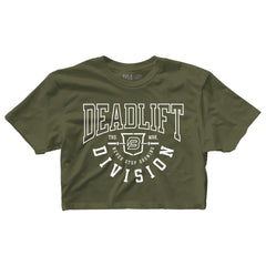 "DEADLIFT DIVISION" Finisher Crop (MILITARY)