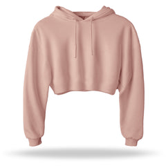 "ESSENTIALS" Crop Hoodie (DUSTY PINK)