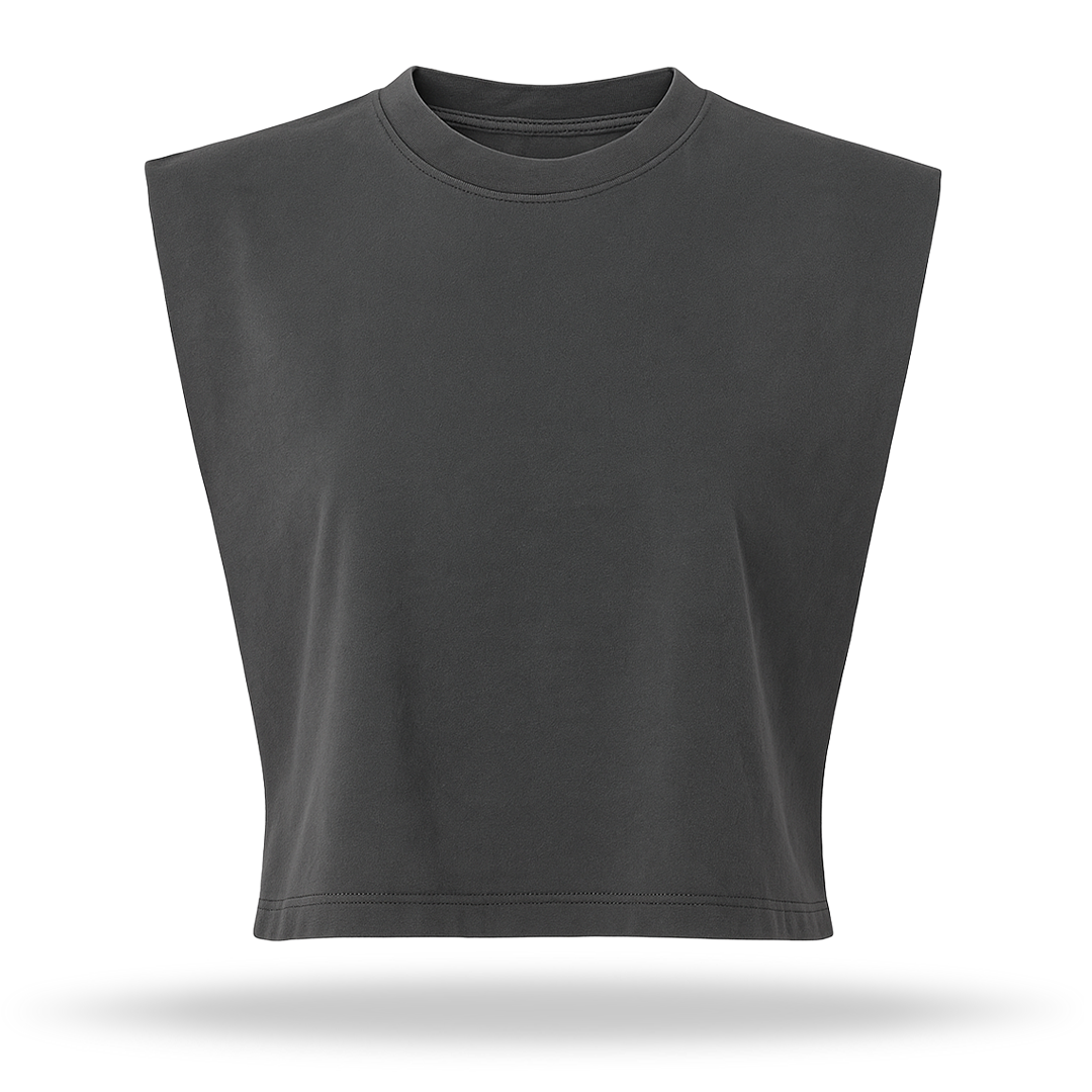 MUSCLE CROP (FADED BLACK)