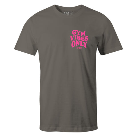 "GYM VIBES ONLY" Uni-Flex Tee (STONE)