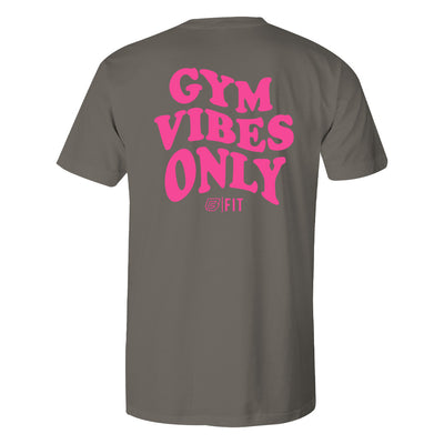 "GYM VIBES ONLY" Uni-Flex Tee (STONE)