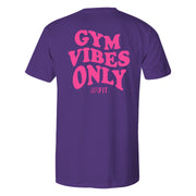 "GYM VIBES ONLY" Uni-Flex Tee (PURPLE)