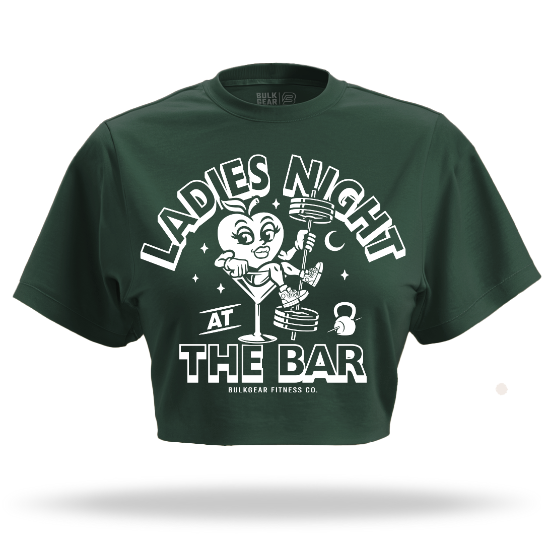 Ladies Night Gym Crop ghost mannequin #color_forest