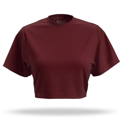 "ESSENTIALS" Finisher Crop (BURGUNDY)