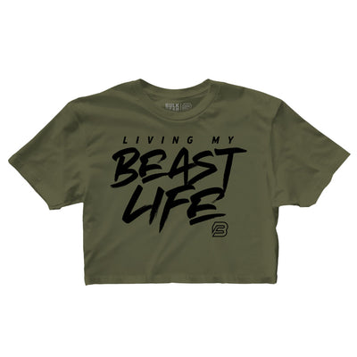 "LIVING MY BEAST LIFE" Finisher Crop (MILITARY)