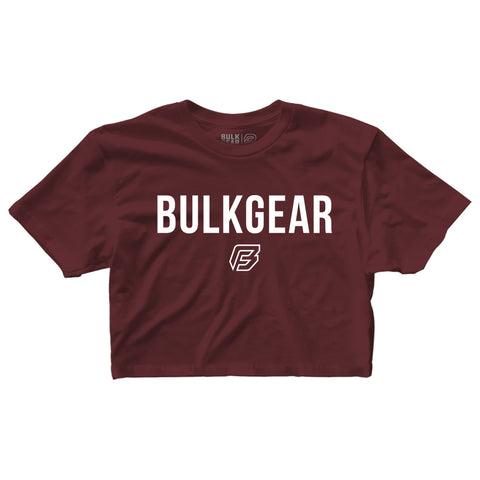 "LOGOMARK" Finisher Crop (BURGUNDY)