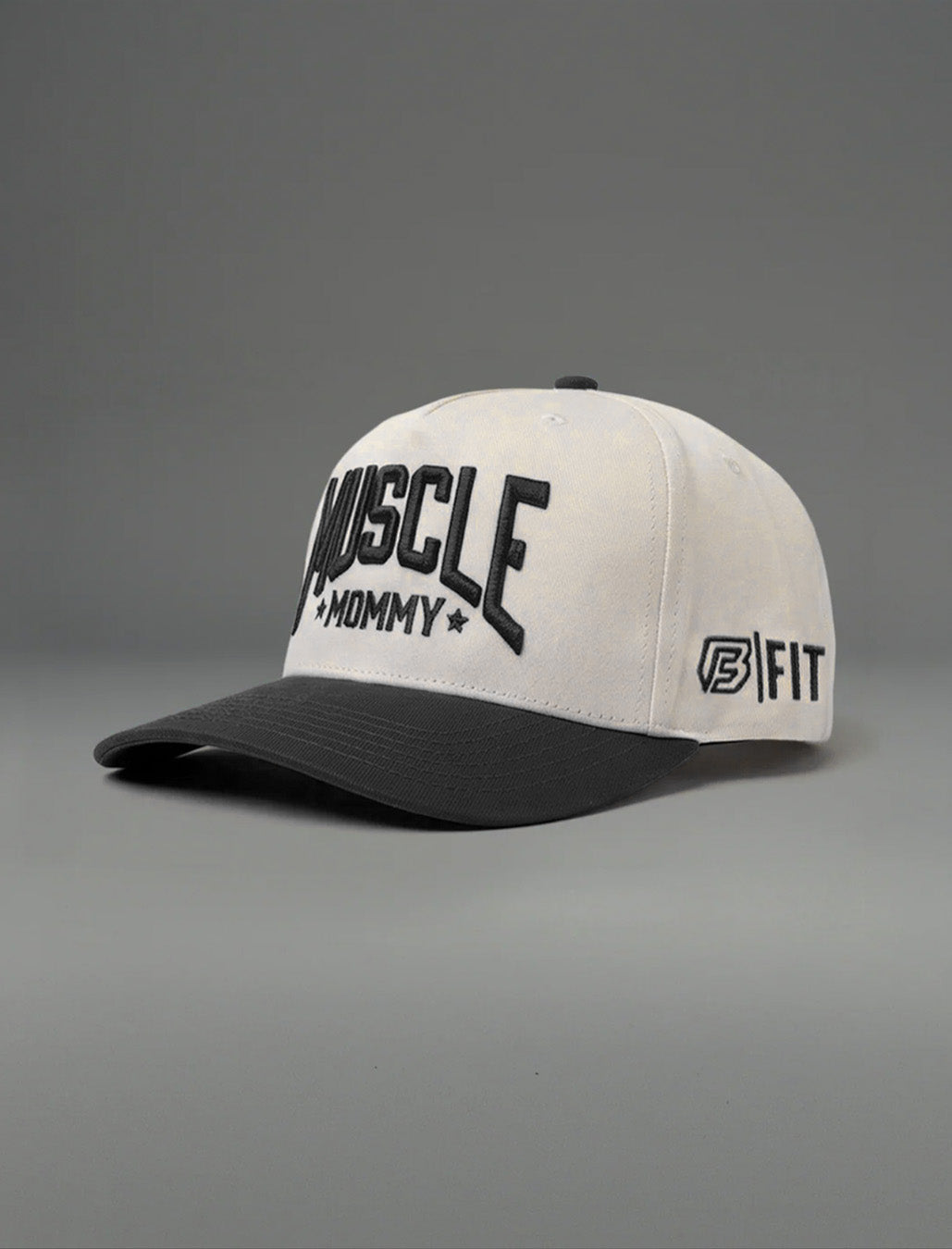 MM STARS HAT (NATURAL W/ BLACK)