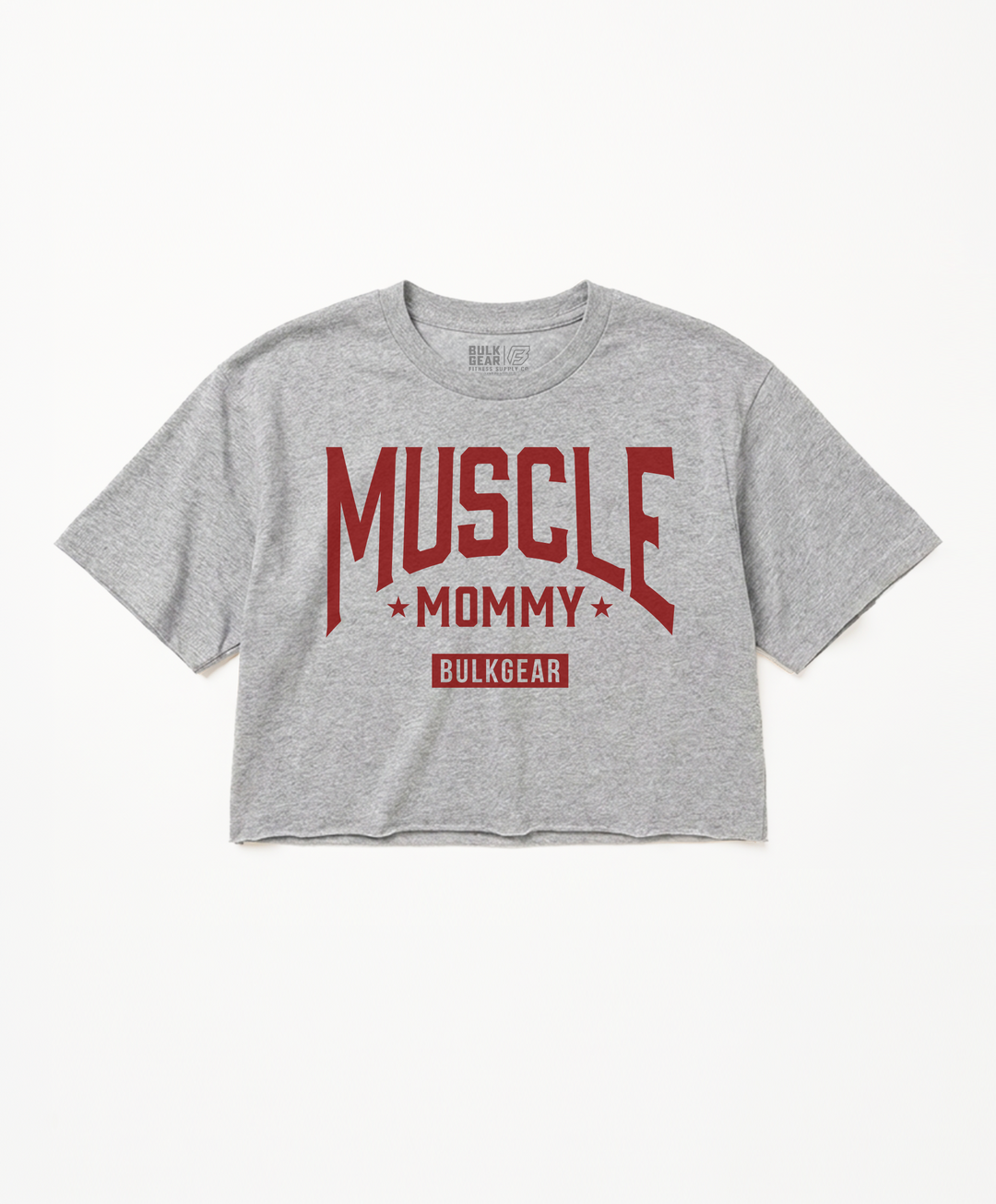"MM STARS" CROP TOP (ATHLETIC GRAY)