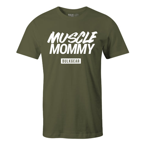 "MUSCLE MOMMY" Uni-Flex Tee (MILITARY)