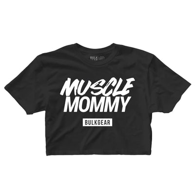 "MUSCLE MOMMY" Finisher Crop (BLACK)