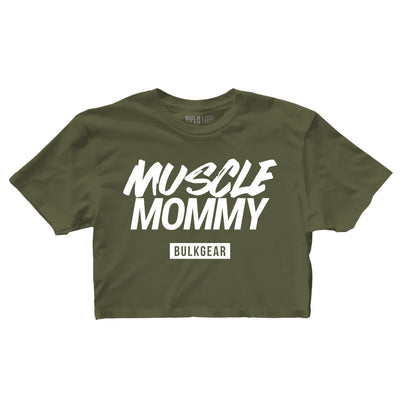 "MUSCLE MOMMY" Finisher Crop (MILITARY)
