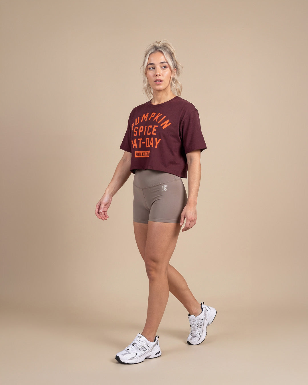 “PUMPKIN SPICE LAT-DAY” CROP TOP (BURGUNDY)