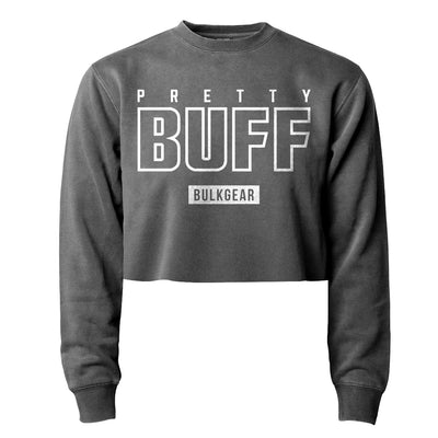 "PRETTY BUFF" BOXY crop sweater (INKWELL)