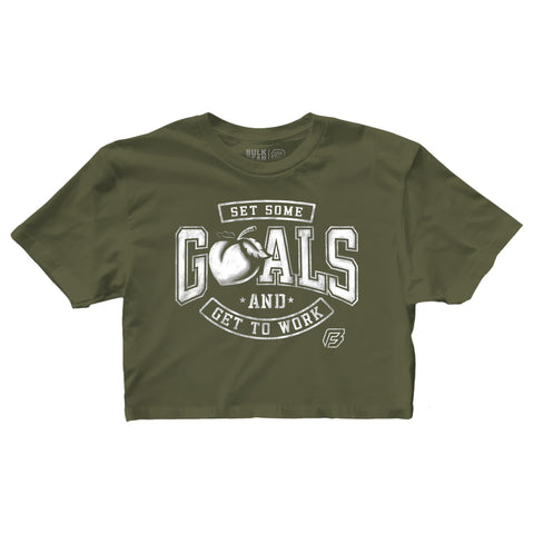 "SET SOME GOALS" Finisher Crop (MILITARY)