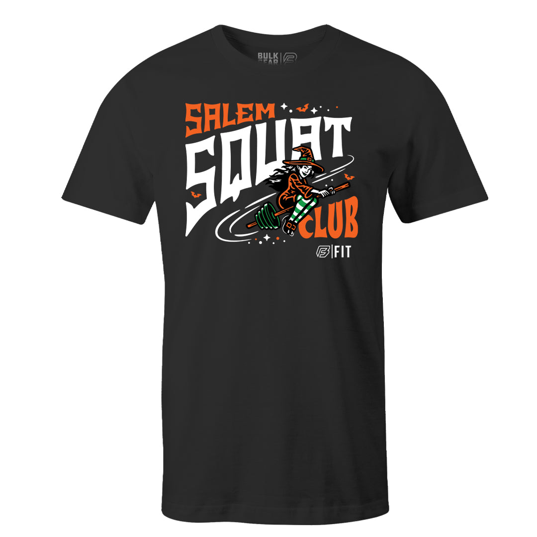 "SALEM SQUAT CLUB" Uni-Flex Tee (BLACK)