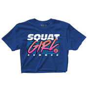 "SQUAT GIRL SUMMER" Crop Top (ROYAL)