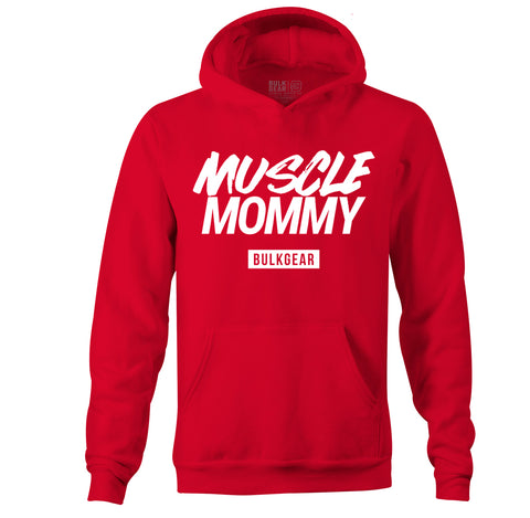 "MUSCLE MOMMY" UNI-FLEX hoodie (RED)