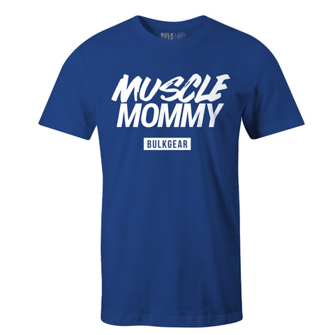 "MUSCLE MOMMY" Uni-Flex Tee (ROYAL)