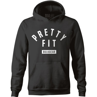 "PRETTY FIT" Uni-Flex Hoodie (BLACK)