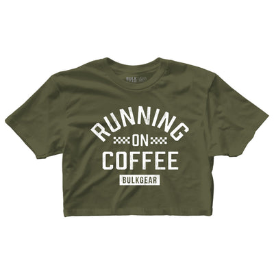 "RUNNING ON COFFEE" Finisher Crop (MILITARY)