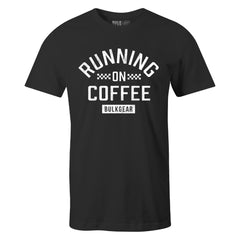 "RUNNING ON COFFEE" Uni-Flex Tee (BLACK)