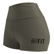 B-FIT "SCRUNCH" SHORT (MILITARY) Small only