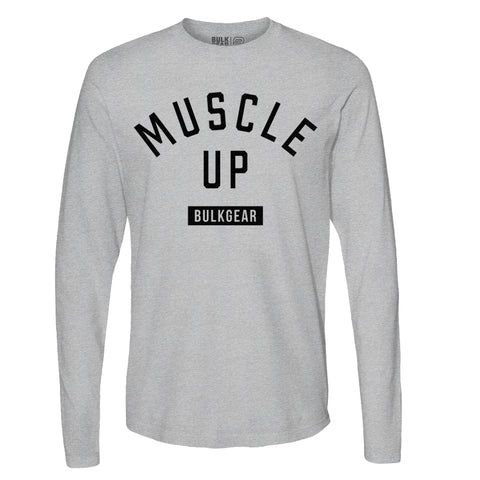 "MUSCLE UP" Uni-Flex Long Sleeve (ATHLETIC HEATHER)