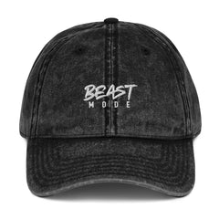 "BEAST MODE" Dad Hat (BLACK WASH)