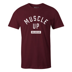 "MUSCLE UP" Uni-Flex Tee (BURGUNDY) XL ONLY