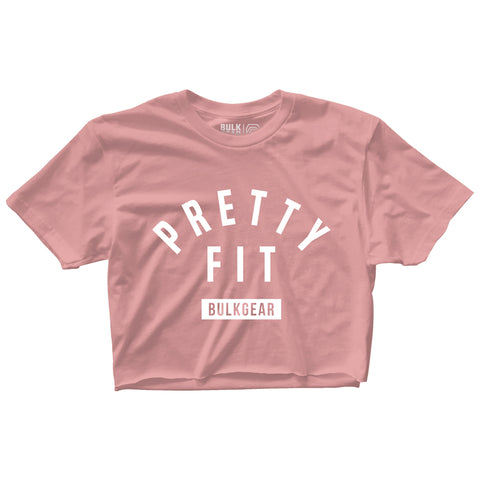 "PRETTY FIT" Crop Top (BLUSH) SMALL ONLY