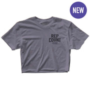 "REP COUNT" Crop Top (STONE)