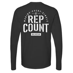"REP COUNT" Uni-Flex Long Sleeve (BLACK) LARGE ONLY