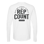 "REP COUNT" Uni-Flex Long Sleeve (WHITE)