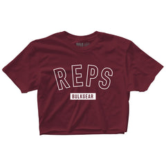 "REPS BULKGEAR" Crop Top (BURGUNDY) Large Only
